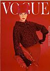 Red Canvas Paintings - Vogue Cover, Red Rose, August